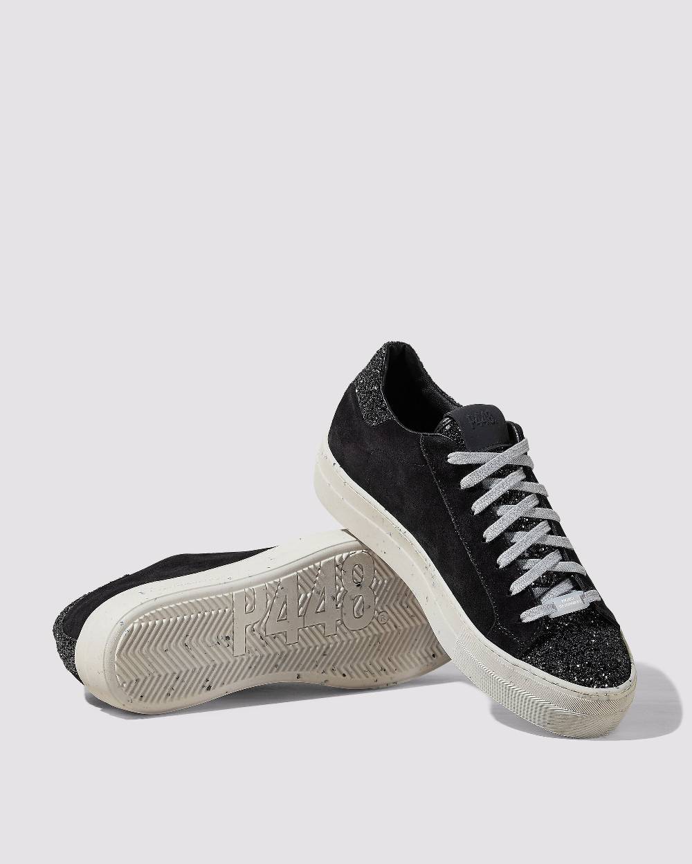 P448 Thea Recycled Black/Gun In Linea