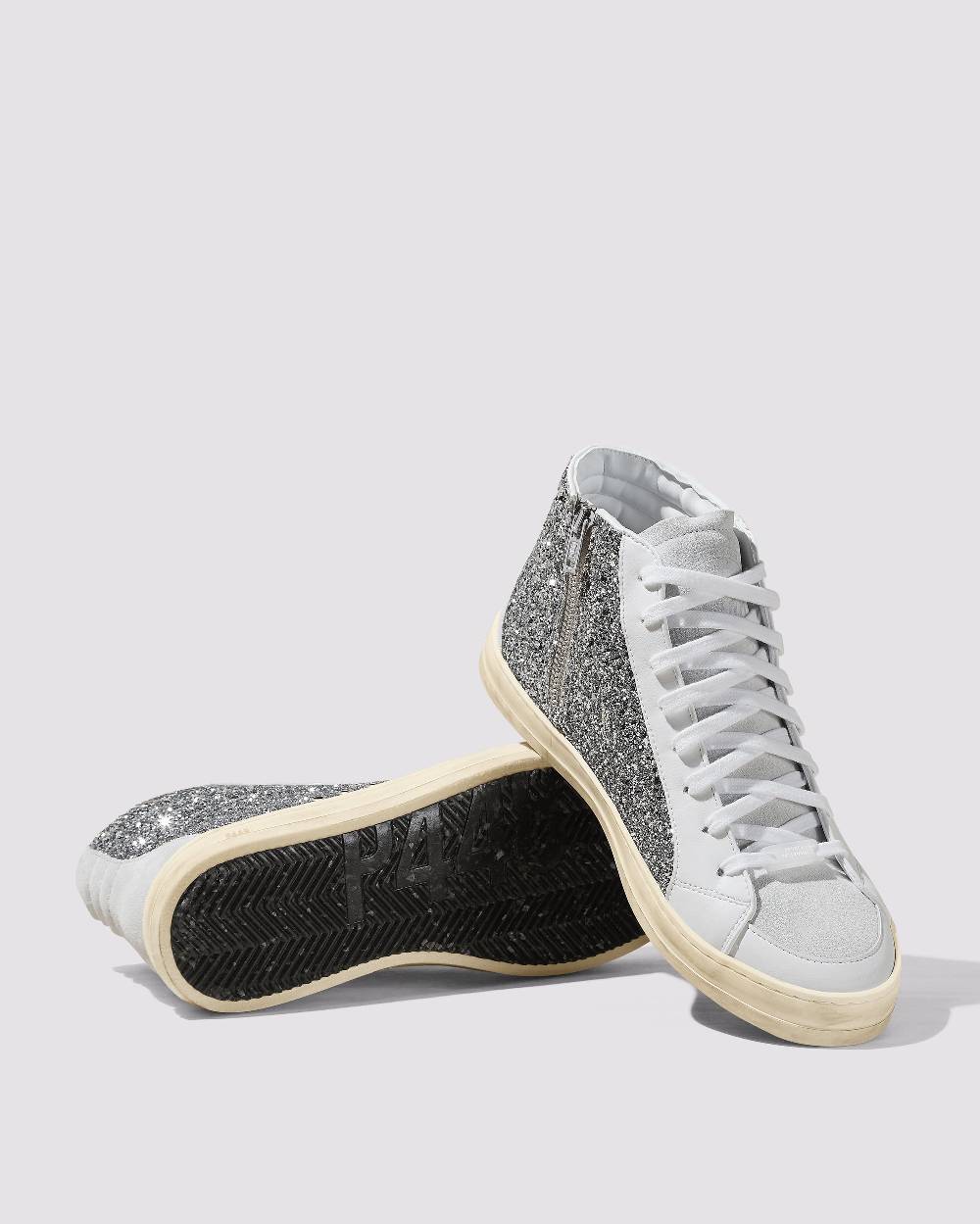 P448 Skate Recycled White/Silver Qualità
