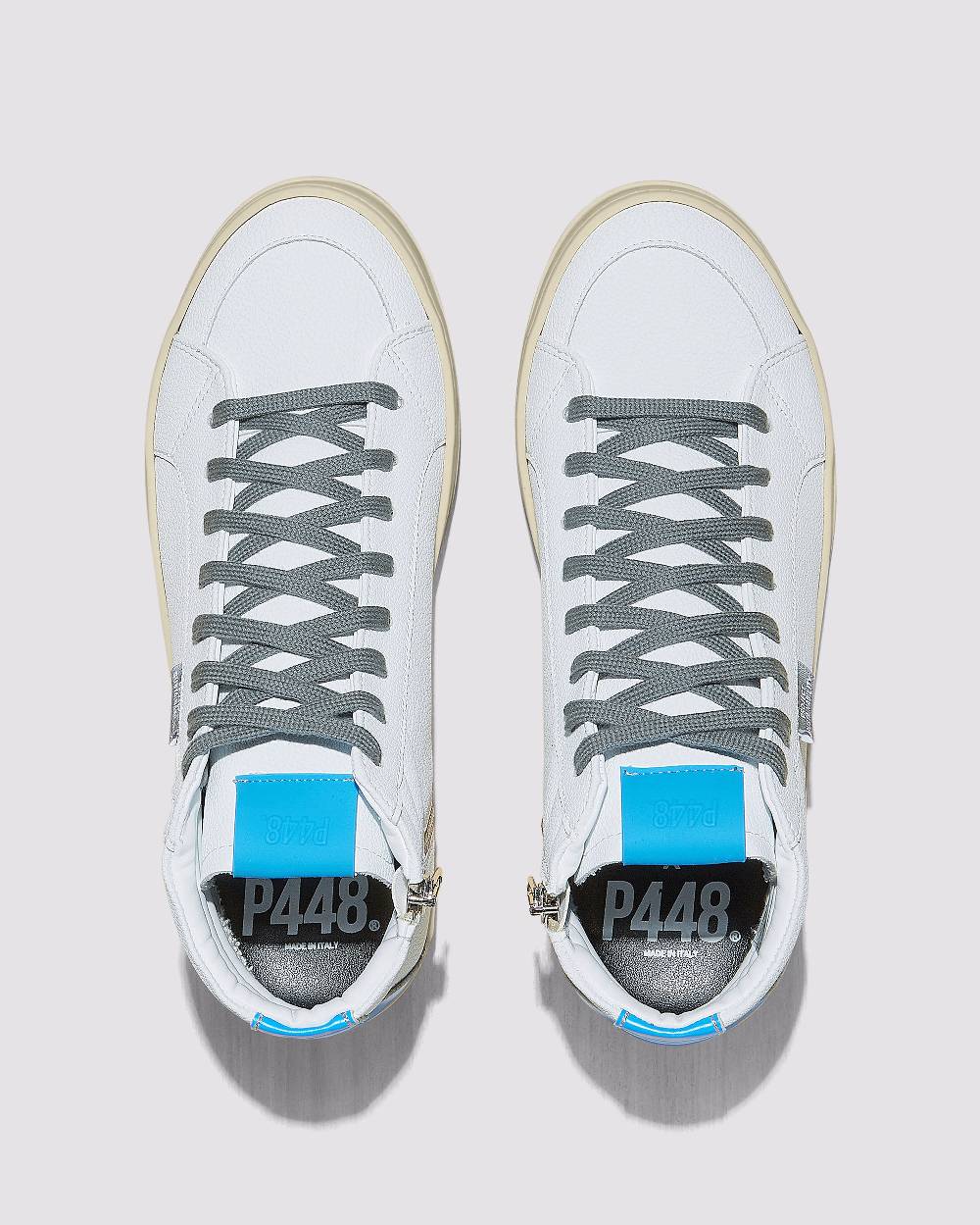 P448 Skate Recycled White/Blue Vendite Flash