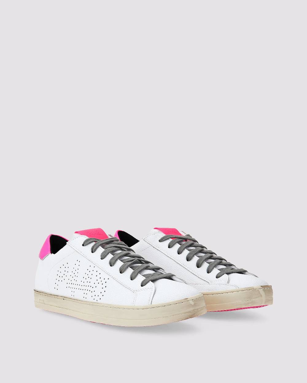 P448 John Recycled White/Fuchsia In Saldo