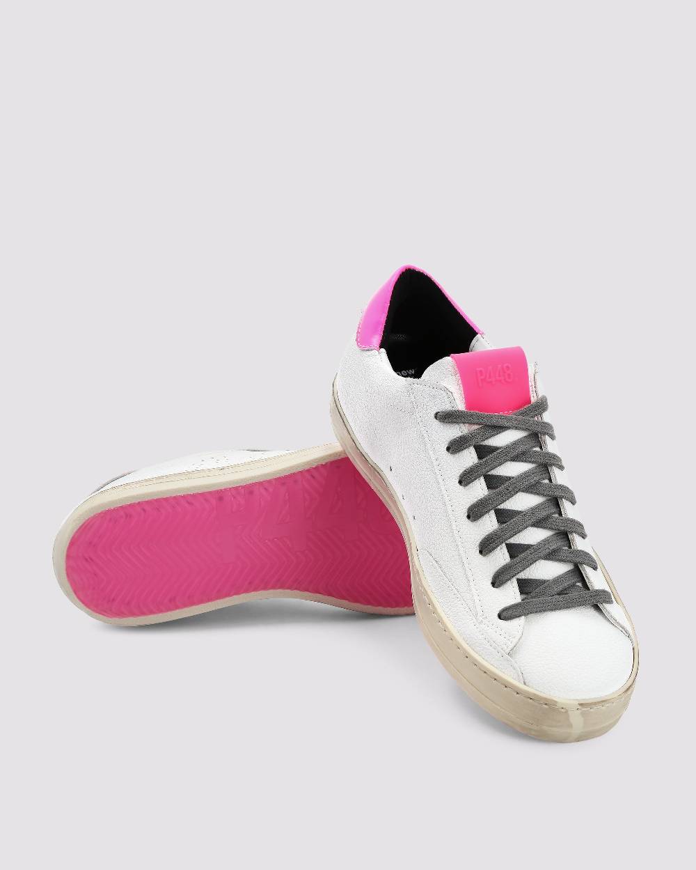 P448 John Recycled White/Fuchsia In Saldo