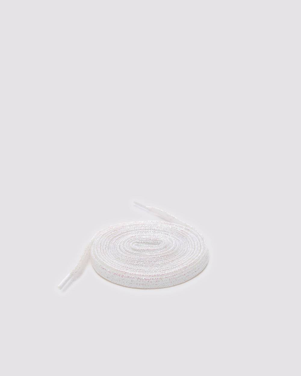 P448 Shoelaces White/Glitter Moda