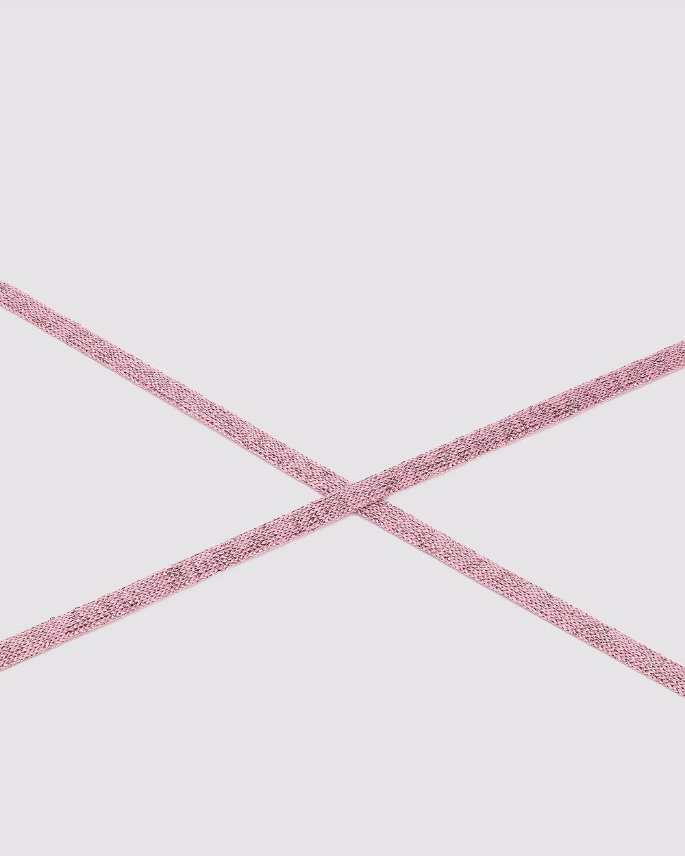 P448 Shoelaces Metallic Pink Only for today