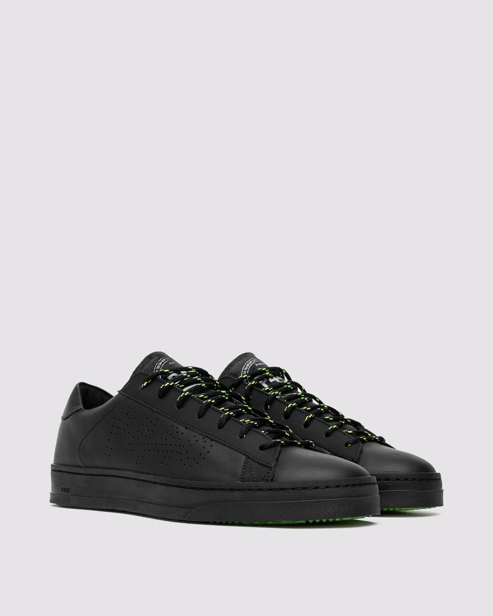 P448 Shoelaces Black/Yellow Moda