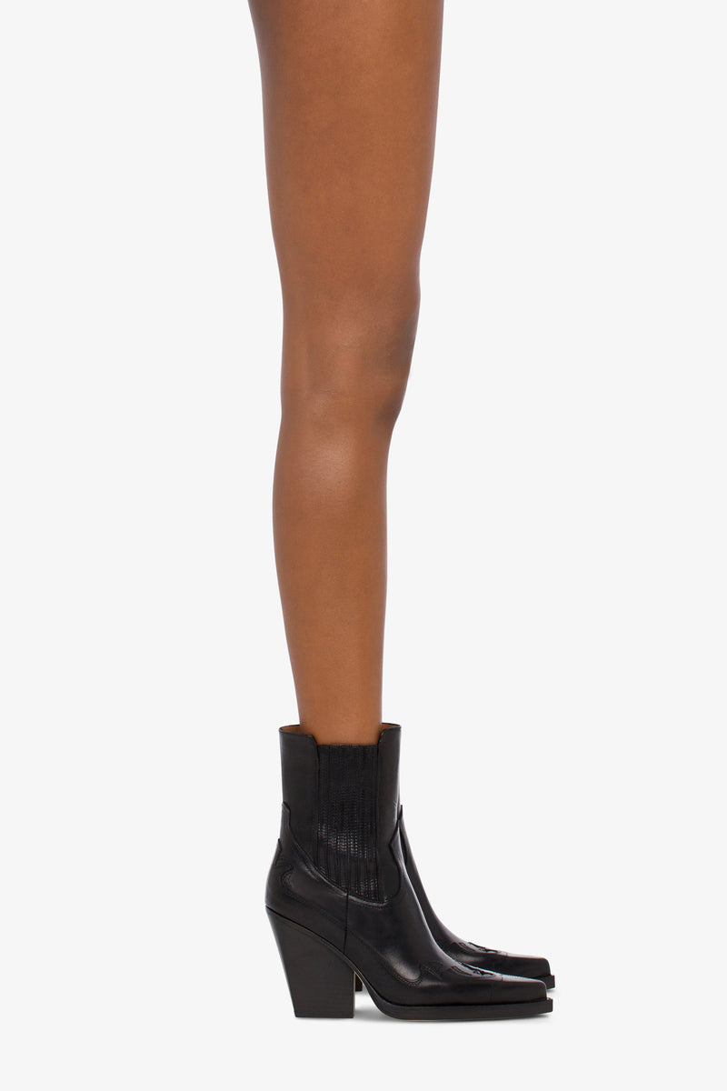 Paris Texas DALLAS EMBROIDERED ANKLE BOOT 100 Negozio