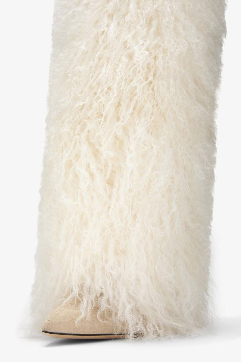 Paris Texas Furry Stiletto Boot In Saldo