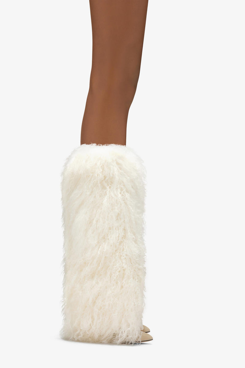 Paris Texas Furry Stiletto Boot In Saldo