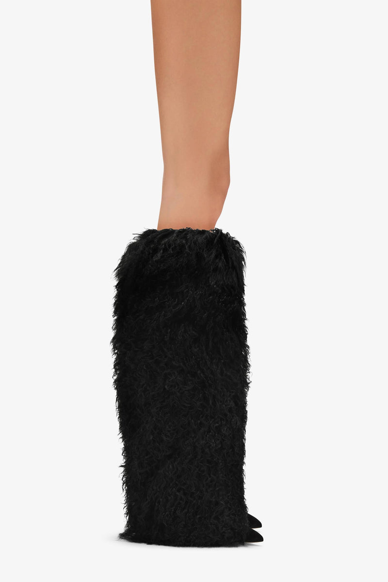 Paris Texas FURRY STILETTO BOOT Nuova