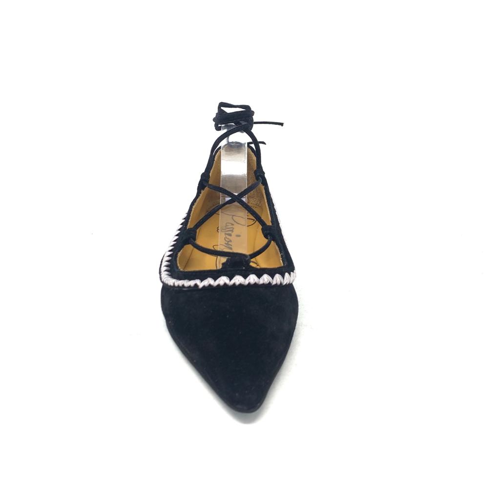 Passion Blanche Brigitte Scamosciata Nera + Ric Rosa Offerte