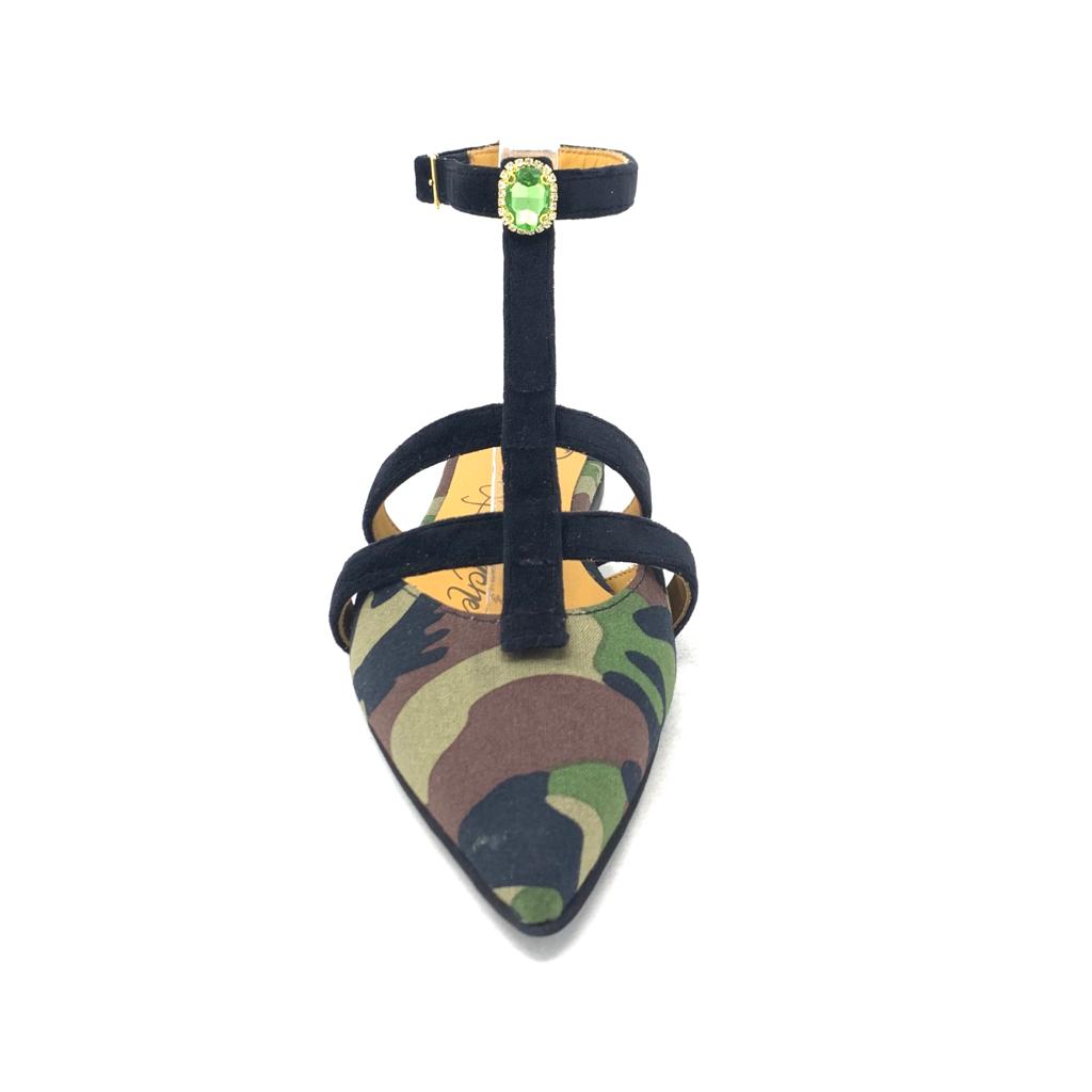 Passion Blanche Bibì camouflage e vell nero + pietra verde Moda