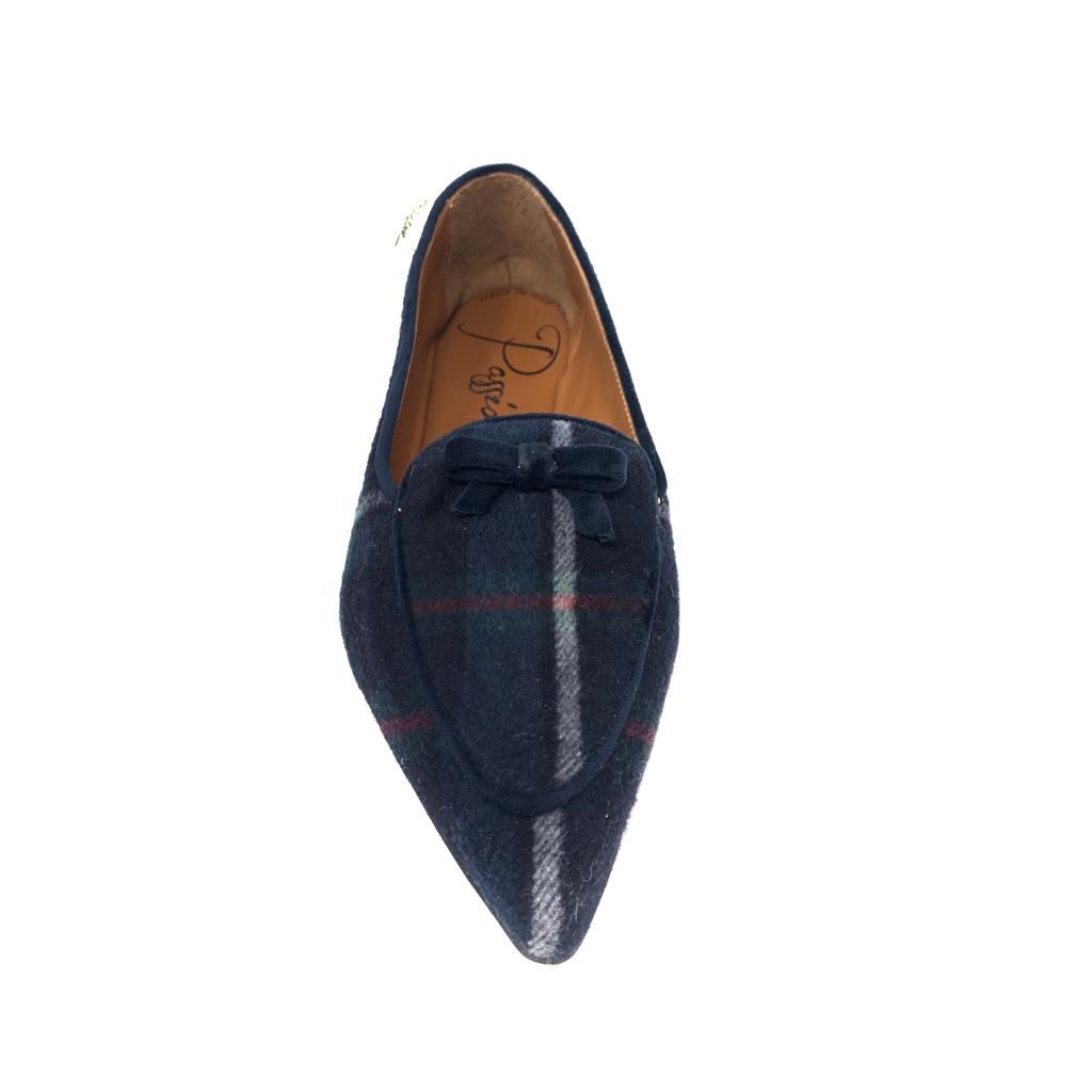 Passion Blanche Grace Lana Tartan Blu Sconto