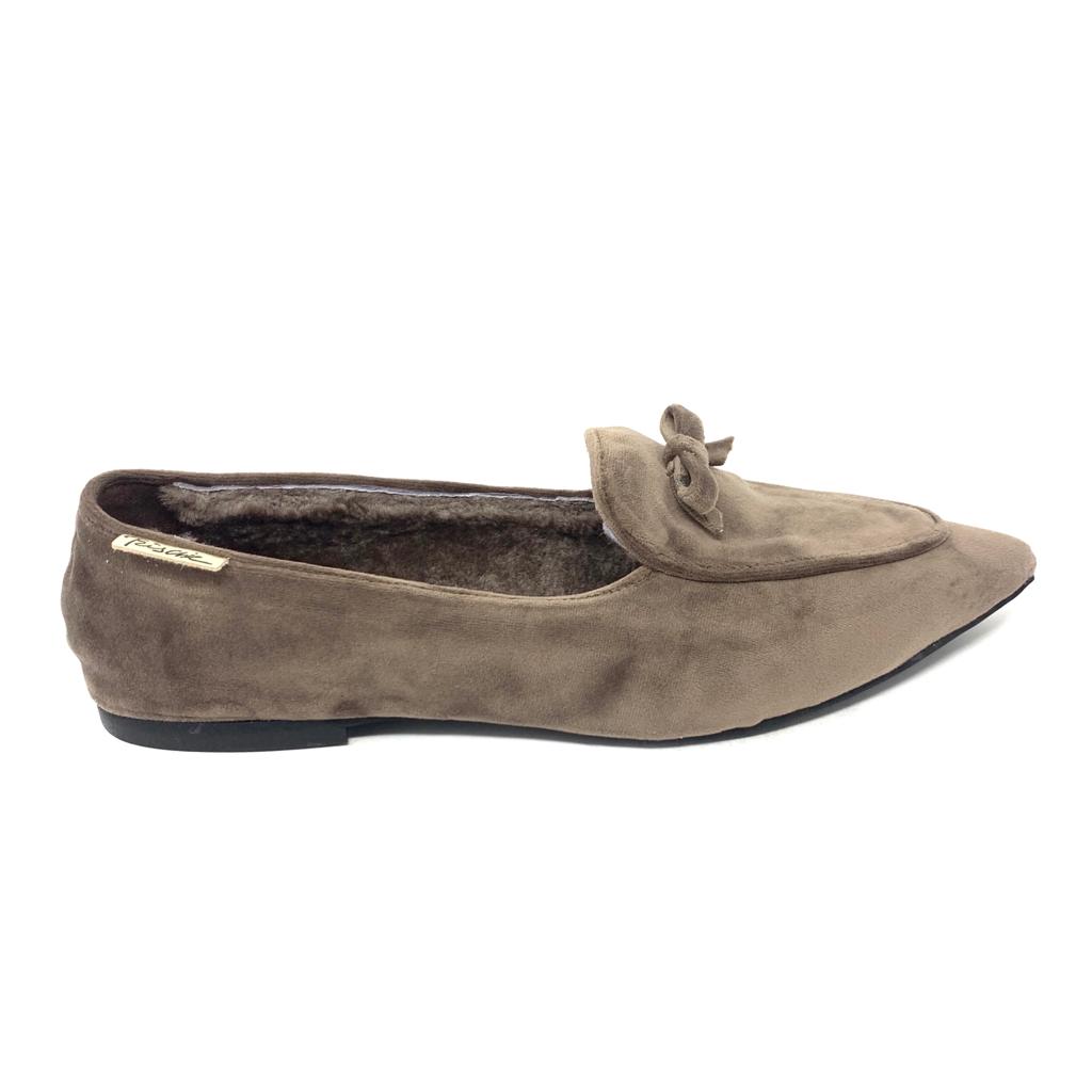 Passion Blanche Grace Velluto Tortora + Montone