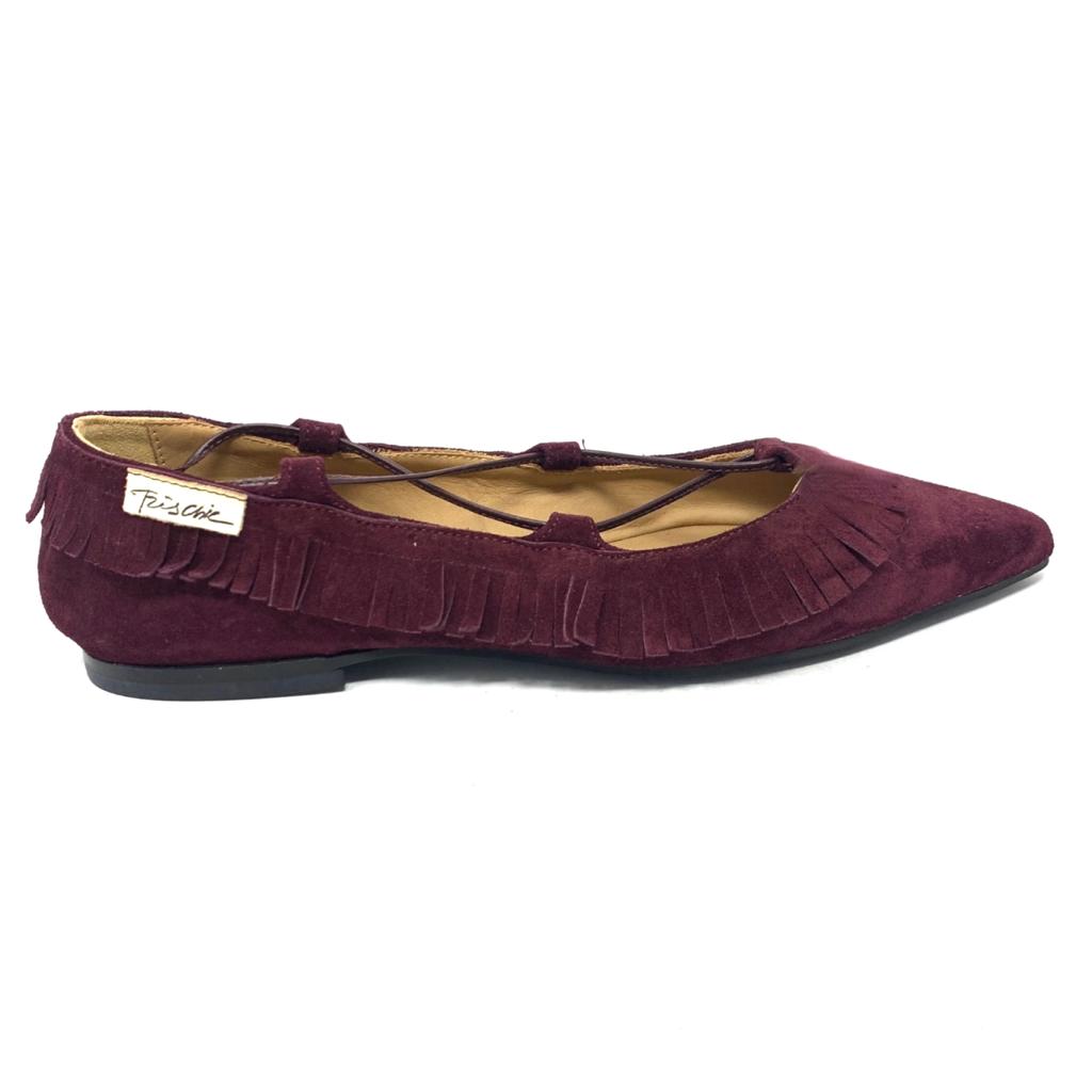 Passion Blanche Brigitte Scamosciata Bordeaux Frangia