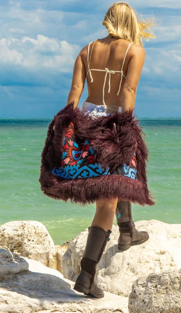 Passion Blanche GILET INDIA MONGOLIA BORDEAUX Presa