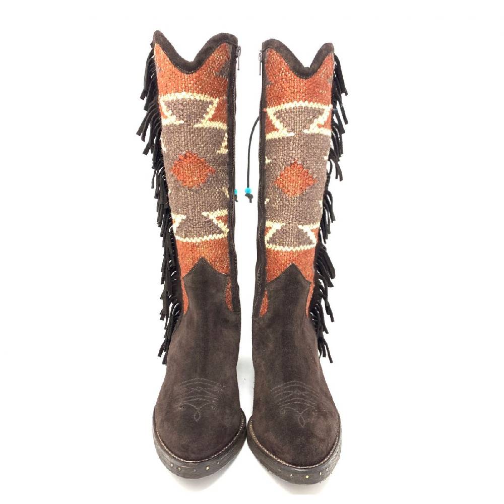 Passion Blanche Texano crosta t.moro e kilim Suola cuoio 2025