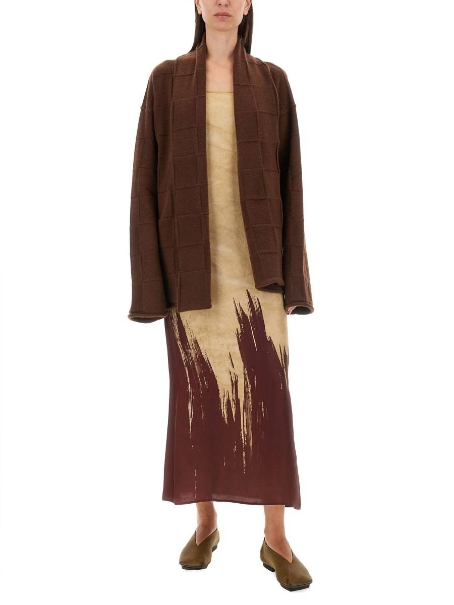 UMA WANG CARDIGAN OVERSIZE FIT IN LANA Vendite Flash