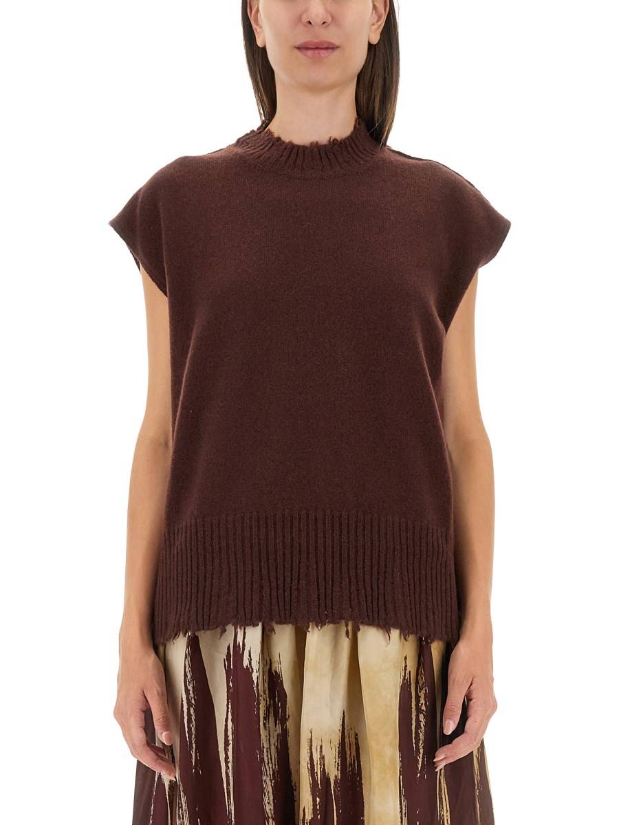 UMA WANG TOP SLV IN CASHMERE In Saldo