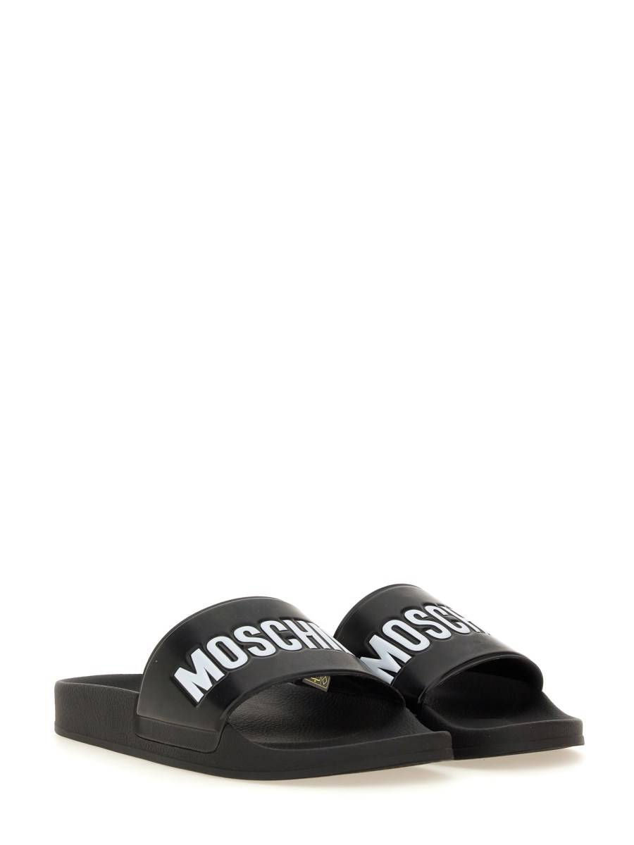 MOSCHINO SANDALO SLIDE CON LOGO Consegna Veloce