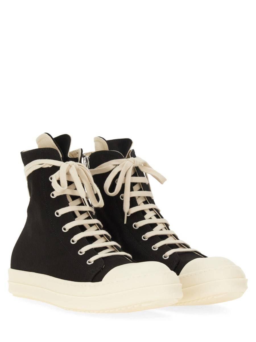 RICK OWENS DRKSHDW SNEAKER ALTA IN DENIM DI COTONE Economico
