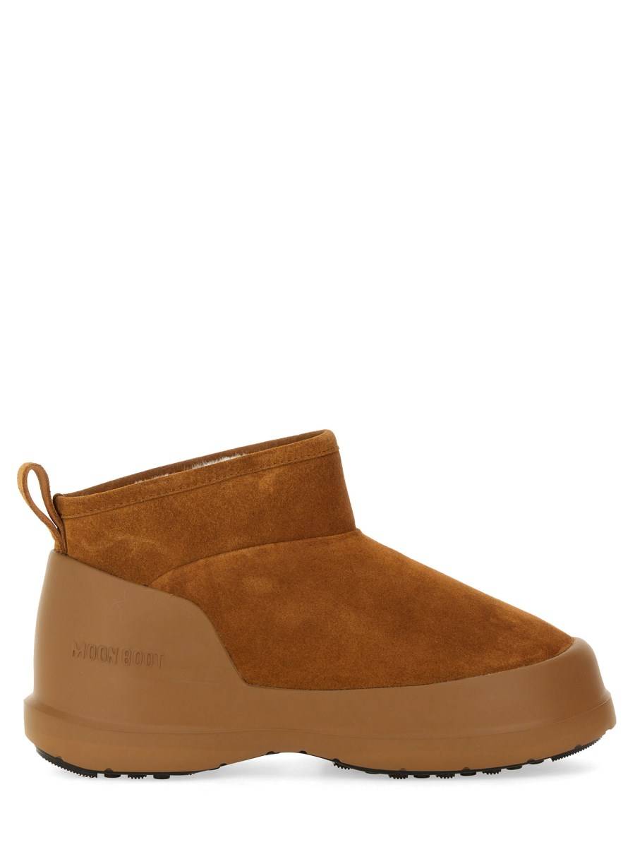 MOON BOOT STIVALE LUNA LOW IN PELLE SCAMOSCIATA 2025