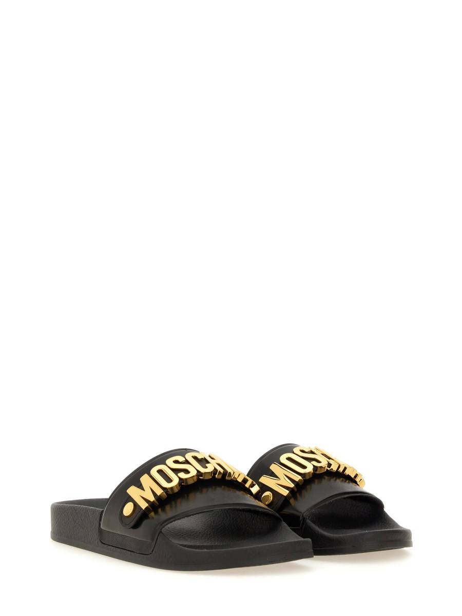 MOSCHINO SANDALO SLIDE CON LOGO 2025