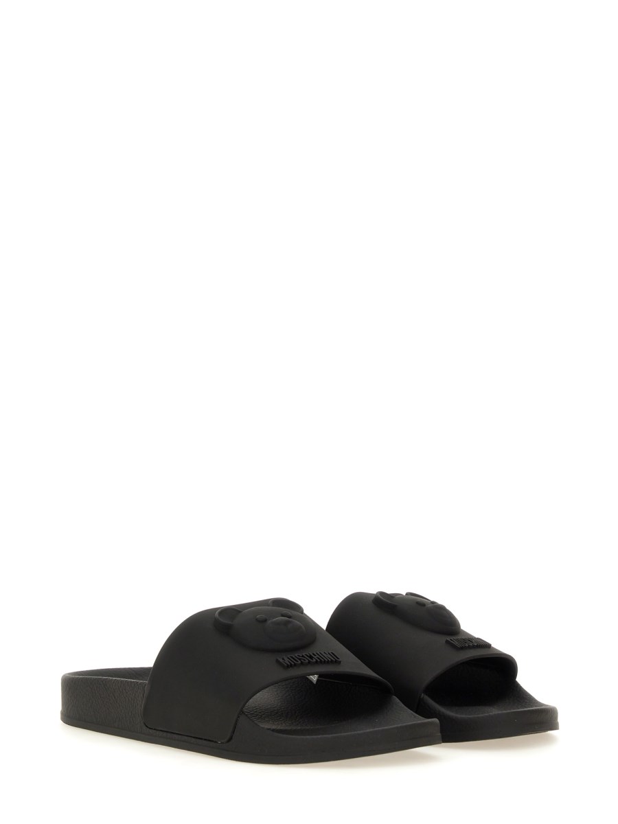 MOSCHINO SANDALO SLIDE TEDDY BEAR In Linea