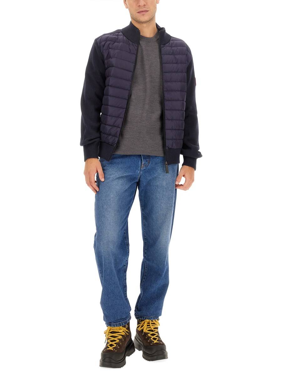 CANADA GOOSE GIACCA HYBRIDGE CON INSERTI IN MAGLIA Sconto
