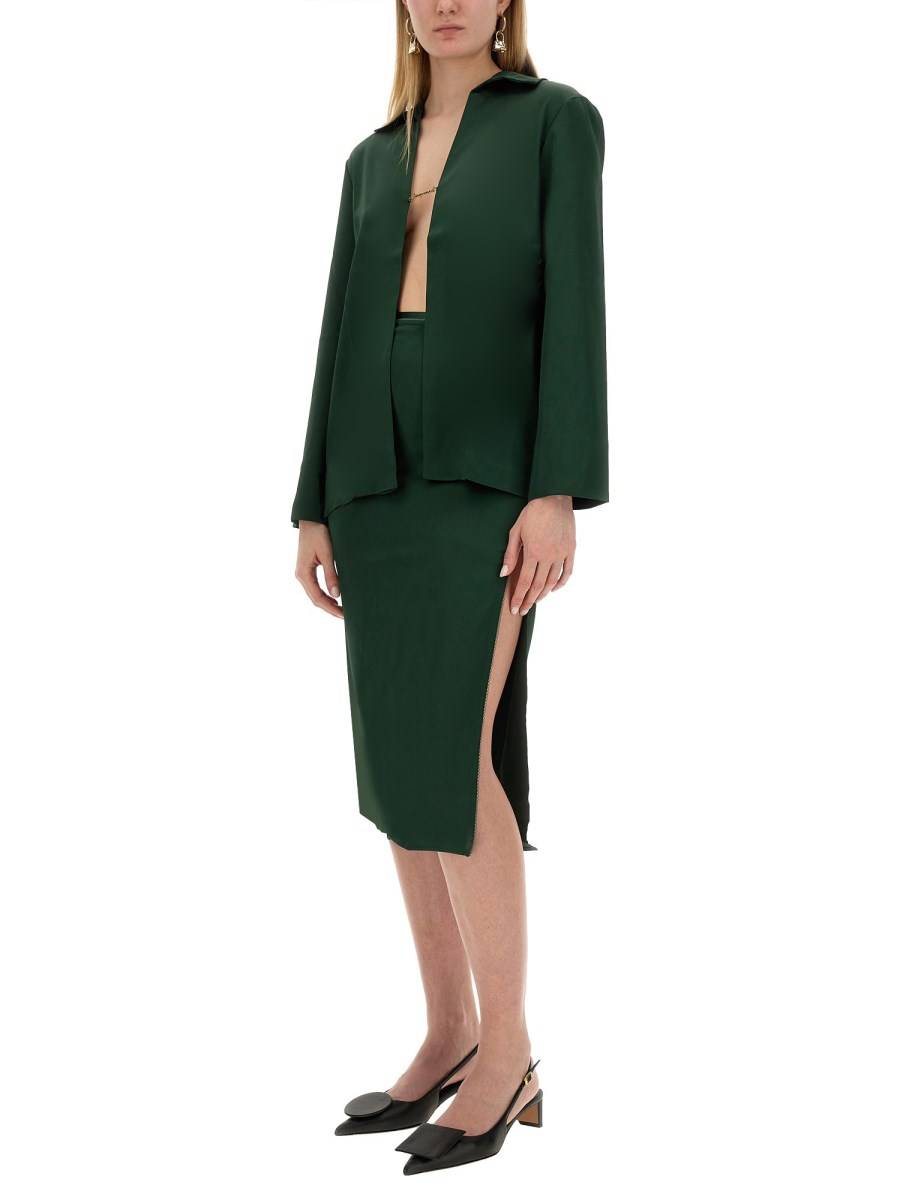 JACQUEMUS GONNA NOTTE IN SATIN In Saldo