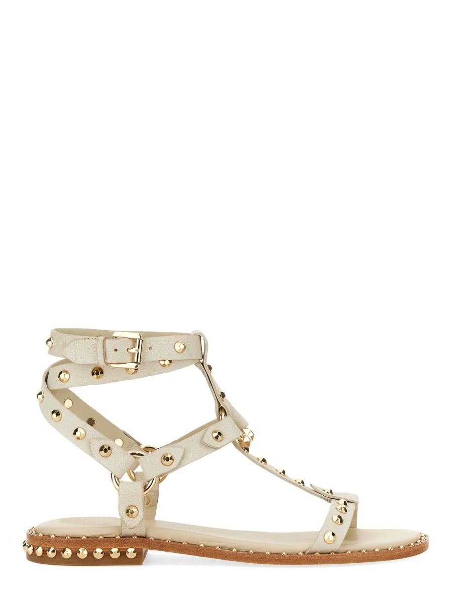 ASH SANDALO PULP IN PELLE CON BORCHIE Offerte
