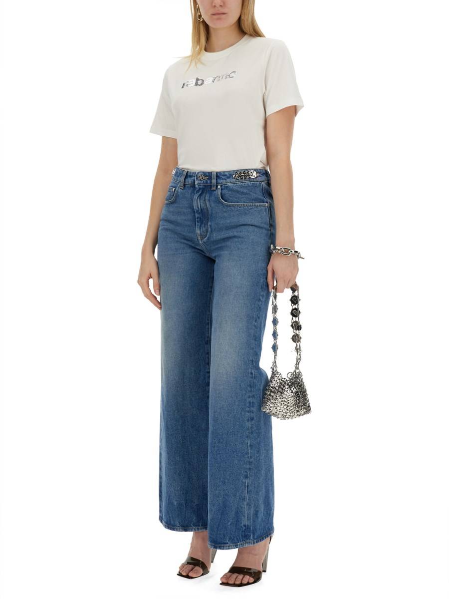 RABANNE JEANS WIDE LEG Italia