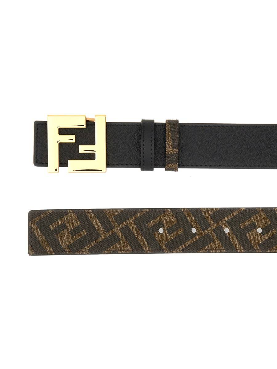 FENDI CINTURA IN PELLE REVERSIBILE CON LOGO Negozi Online