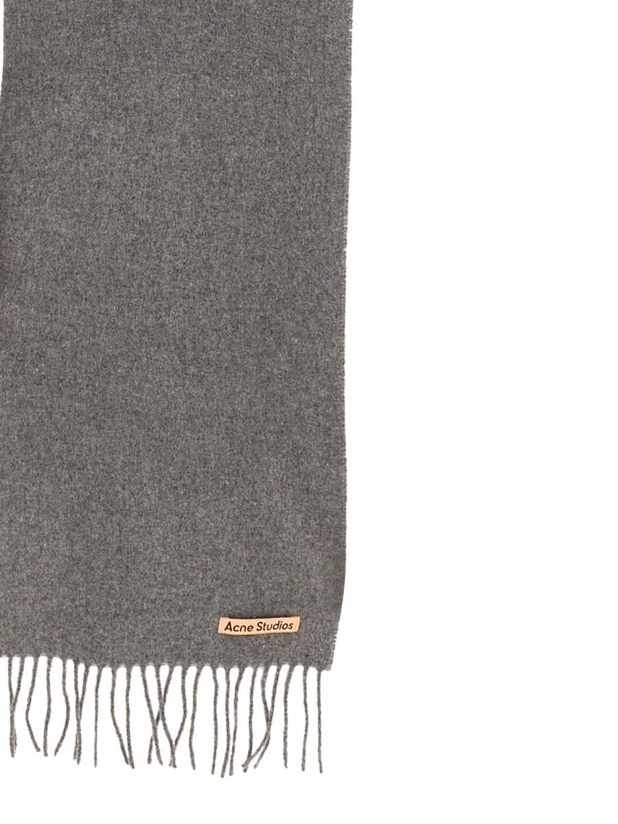 ACNE STUDIOS SCIARPA IN LANA CON LOGO Promozione Limitata