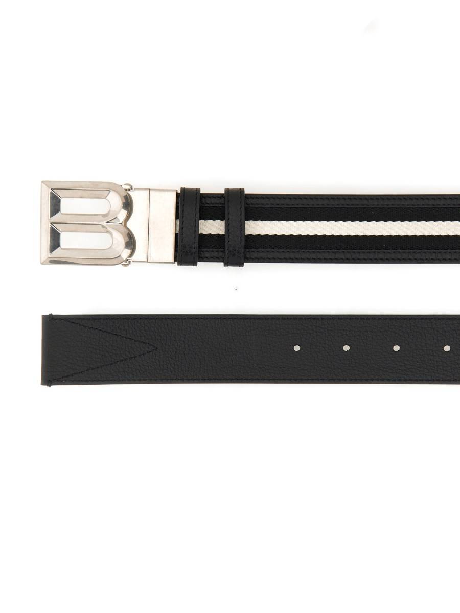 BALLY CINTURA B BOLD REVERSIBILE IN TESSUTO Affare Del Giorno