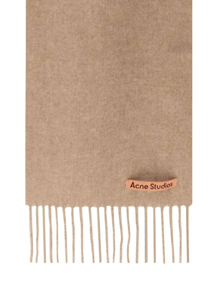 ACNE STUDIOS SCIARPA IN LANA CON LOGO Sottocosto