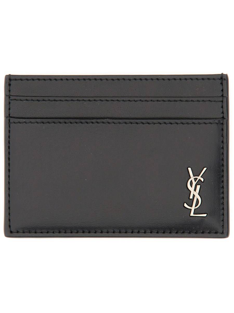 SAINT LAURENT PORTACARTE TINY CASSANDRE IN PELLE Online