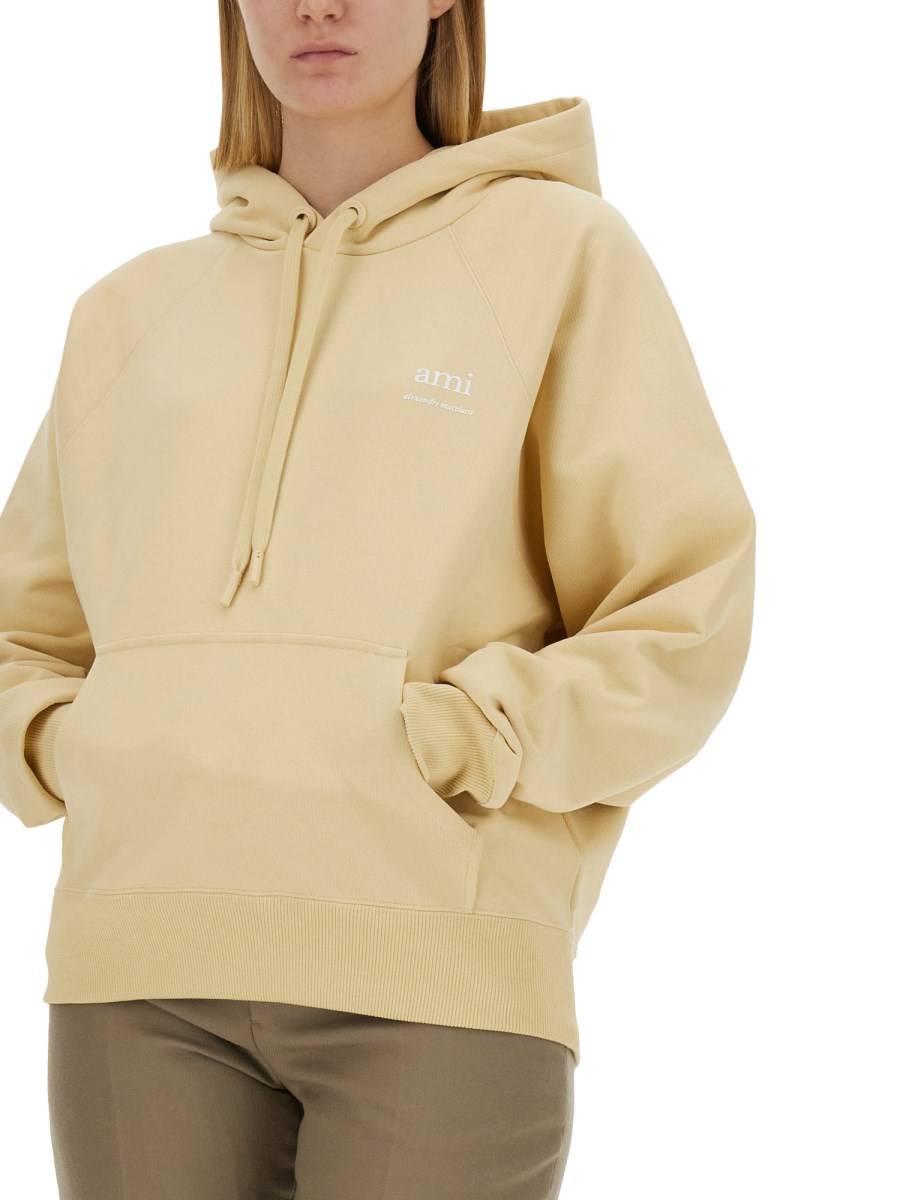AMI PARIS FELPA IN COTONE CON LOGO Limitato a 3 giorni