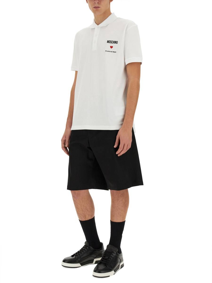 MOSCHINO POLO CON LOGO Vendita
