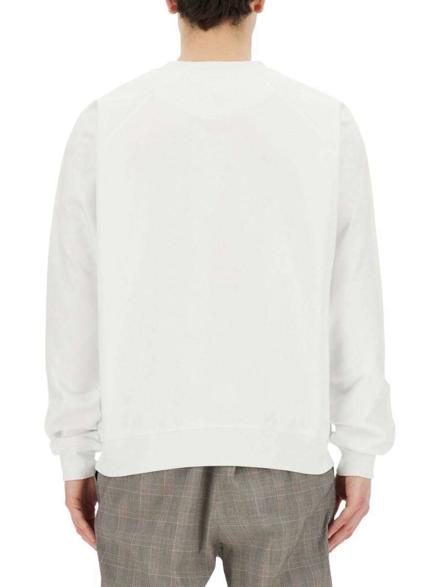 VIVIENNE WESTWOOD FELPA IN COTONE MANICA RAGALAN CON LOGO "TIME MACHINE" Prezzo Ridotto