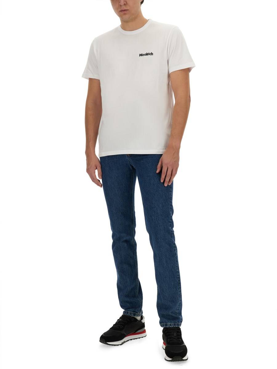 WOOLRICH T-SHIRT CON LOGO In Saldo