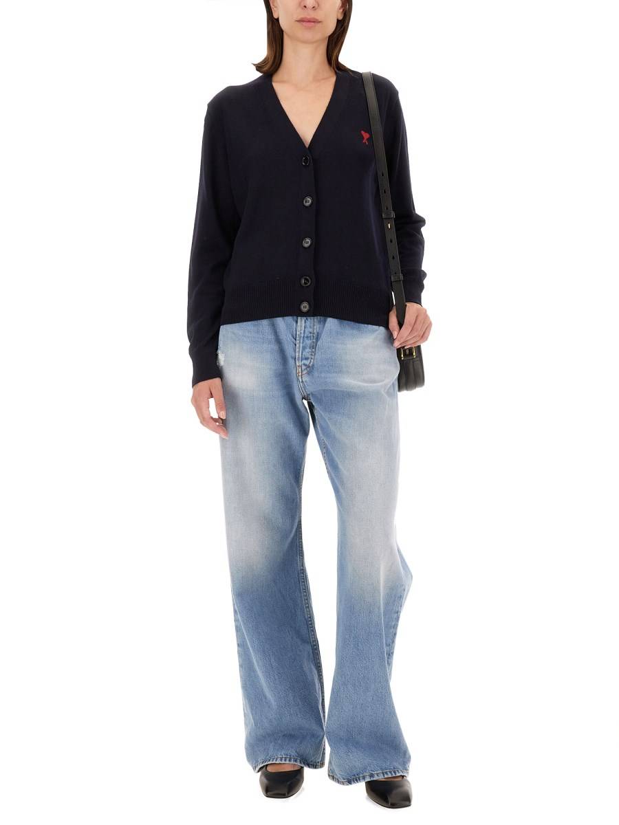 AMI PARIS CARDIGAN CON LOGO Duty-free