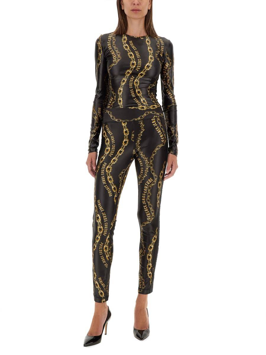 VERSACE JEANS COUTURE LEGGINGS CON LOGO Convenienza