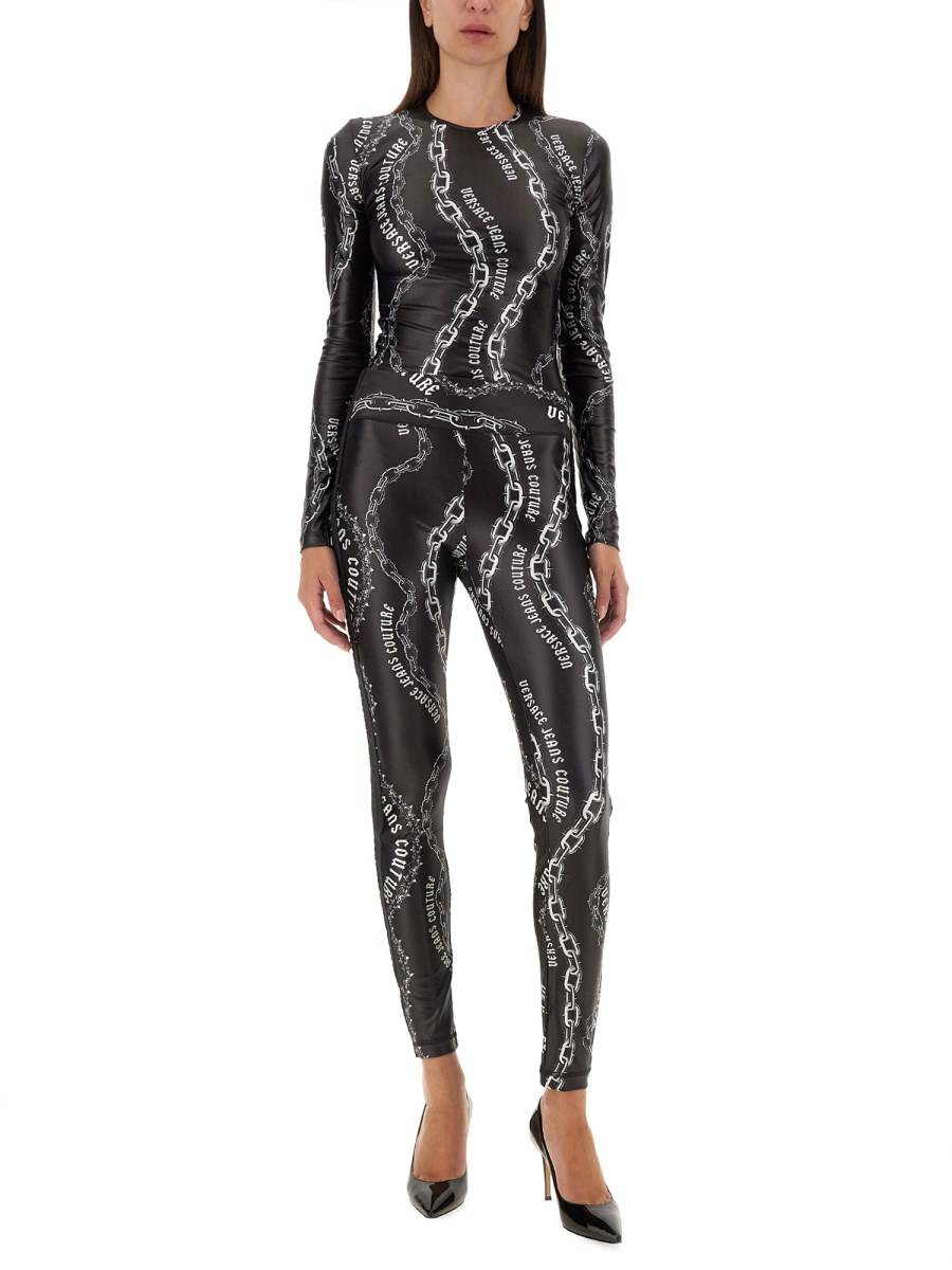 VERSACE JEANS COUTURE LEGGINGS CON LOGO Presa