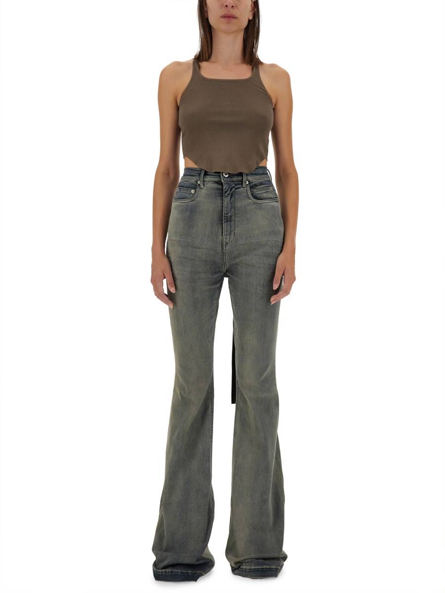 RICK OWENS DRKSHDW TANK TOP CROPPED Saldi Di Fabbrica