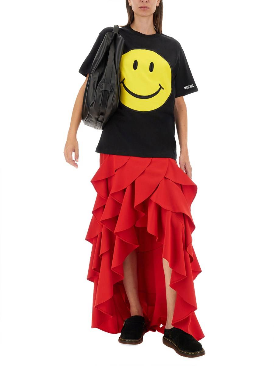MOSCHINO T-SHIRT IN JERSEY ORGANICO SMILEY® Offerte esclusive