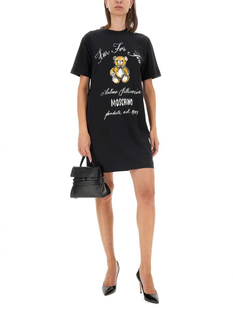 MOSCHINO ABITO IN COTONE CON LOGO Nuovi prodotti