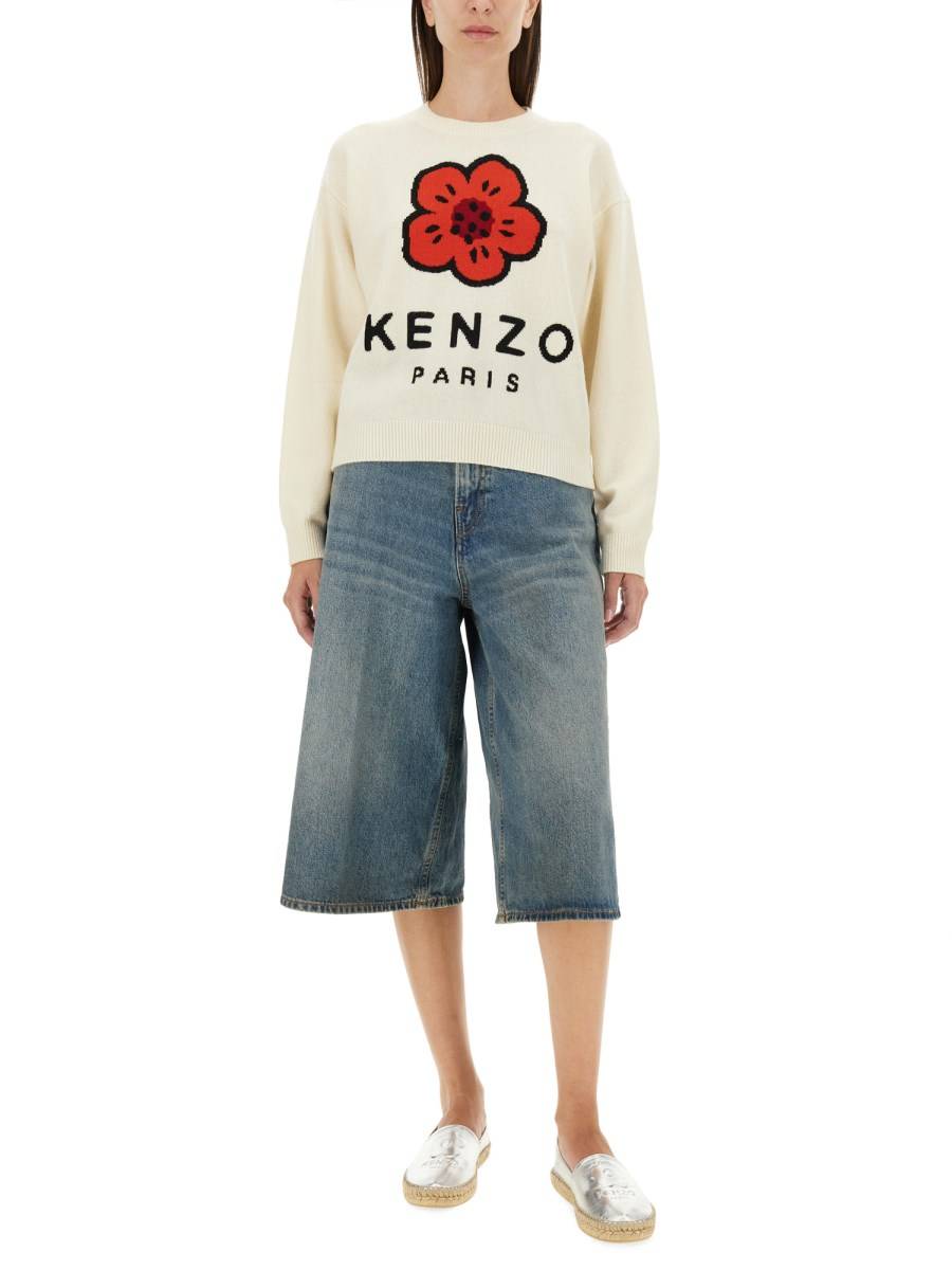 KENZO FELPA DI LANA BOKE FLOWER Sostegno trimestrale