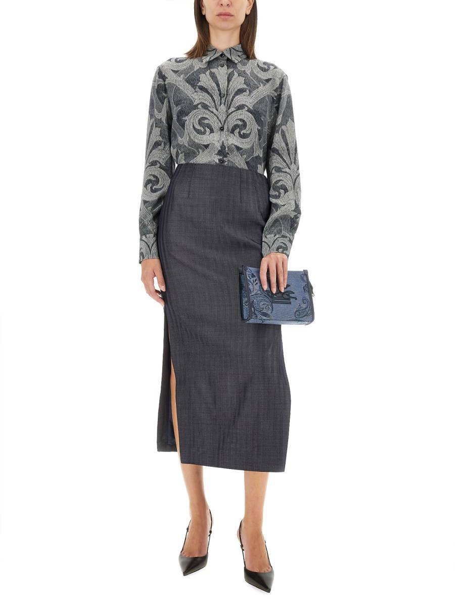 ETRO CAMICIA IN SETA CON STAMPA Officina