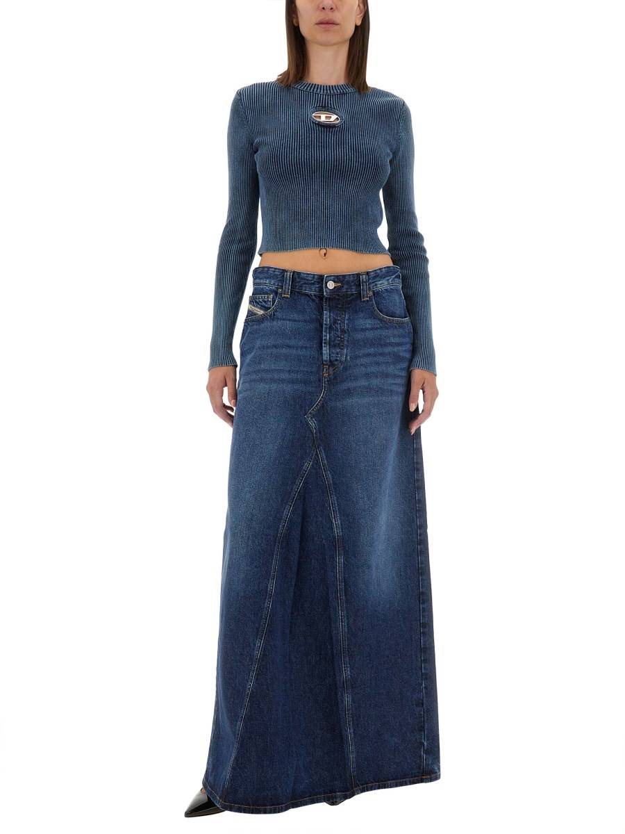 DIESEL GONNA "DE-PAGO" IN DENIM DI COTONE 2025