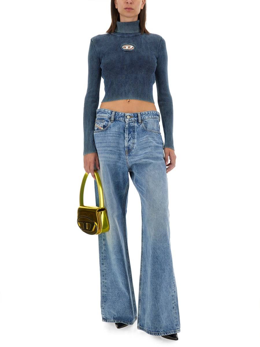 DIESEL TOP CON LOGO IN COTONE Nuovo