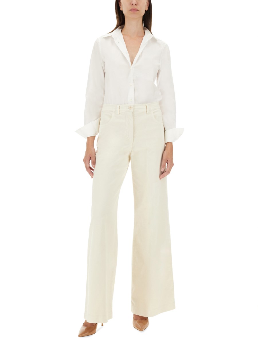 ASPESI PANTALONE PALAZZO IN LANA Pezzi Unici